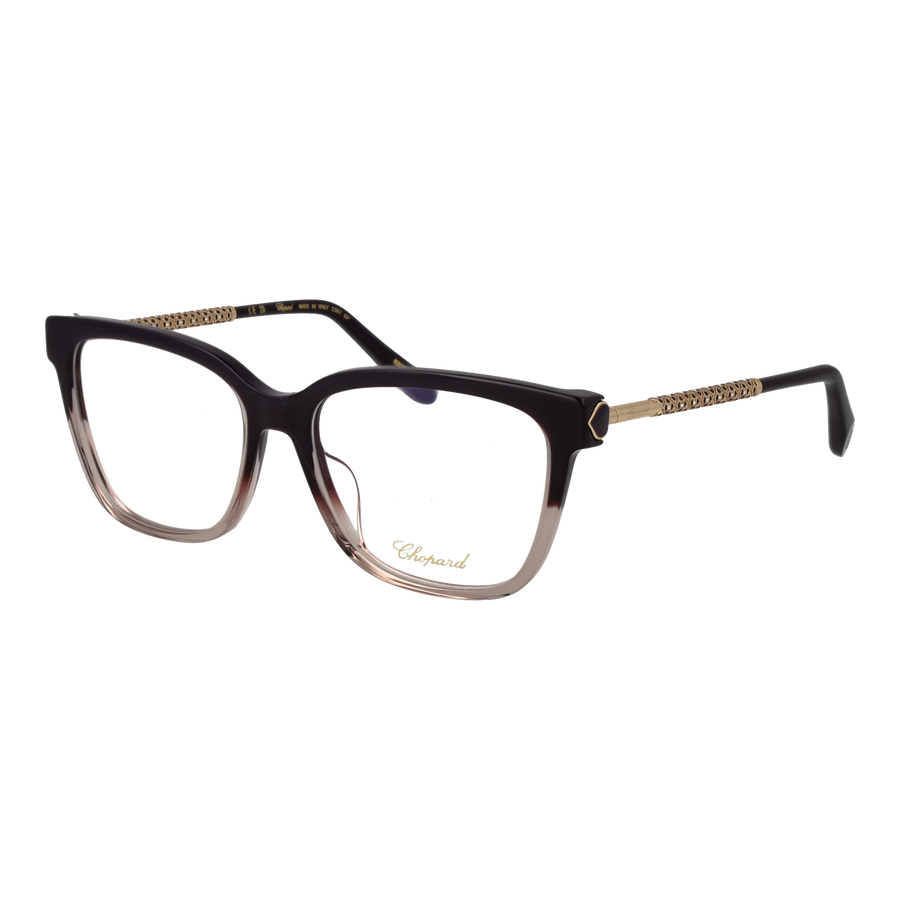 Chopard Rectangle glasses, Plastic frame, Chopard Optical Frames VCH333W 0D78 55 – Burghley & Co (Image 1)