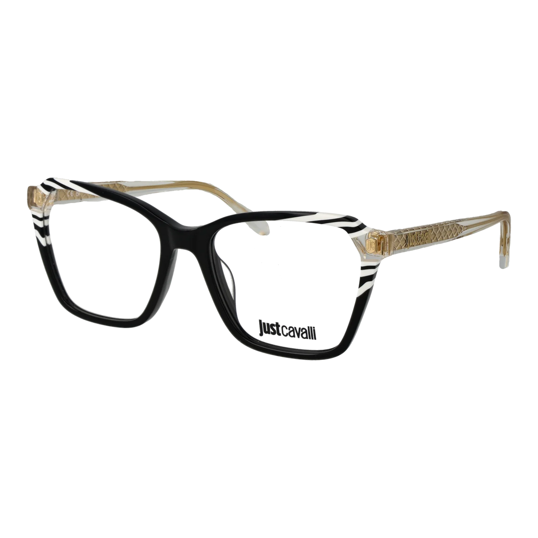Just Cavalli Square glasses, Plastic frame, Just Cavalli Optical Frames VJC048 0700 54 – Burghley & Co (Image 1)