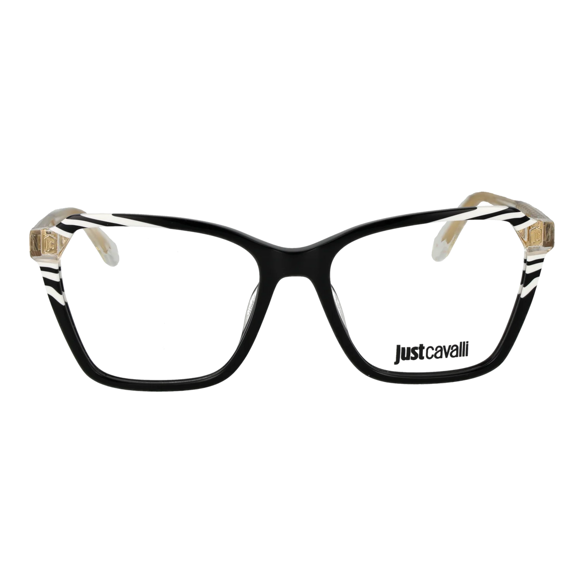 Just Cavalli Square glasses, Plastic frame, Just Cavalli Optical Frames VJC048 0700 54 – Burghley & Co (Image 2)