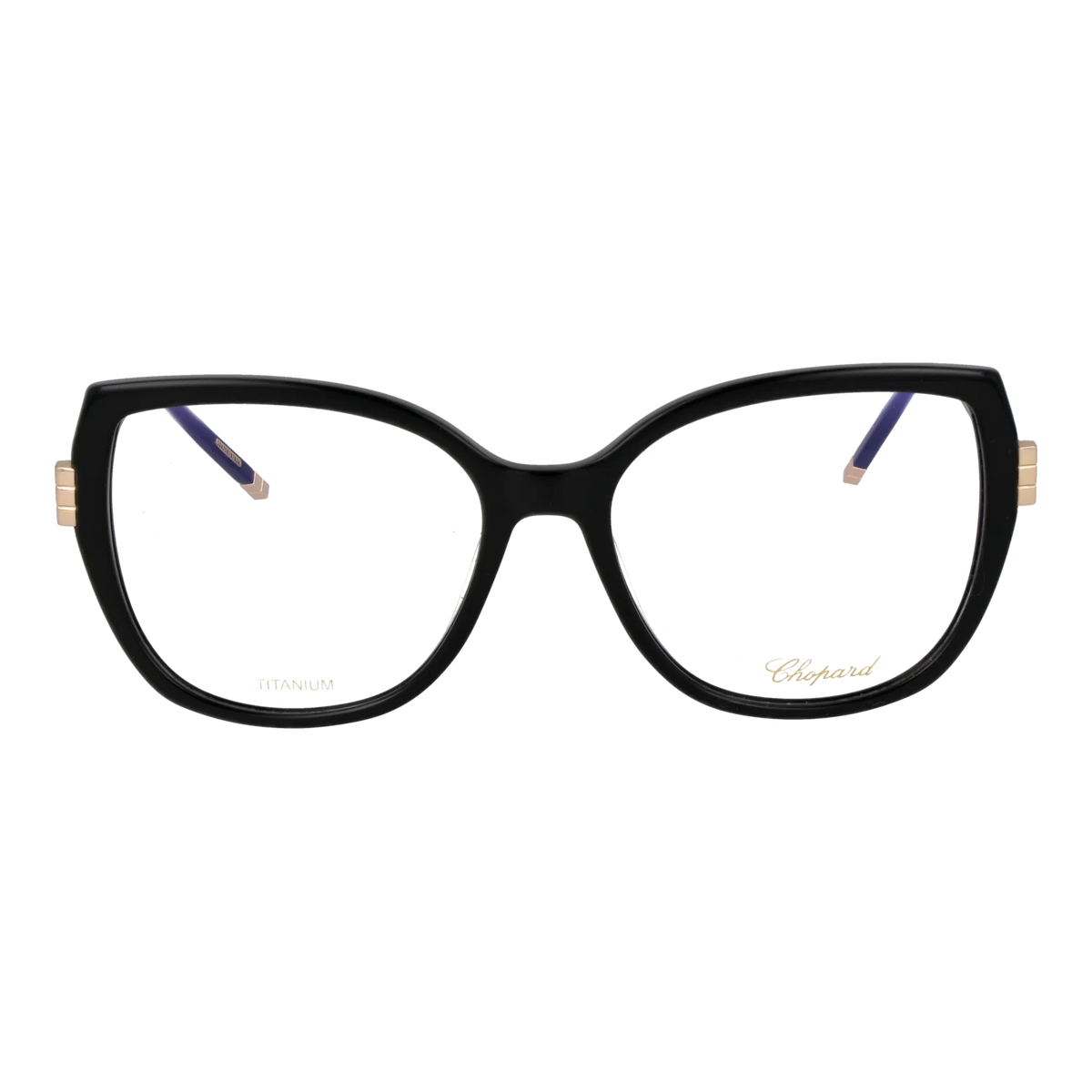 Chopard glasses, Chopard Optical Frames VCH360M 0BLK 55 – Burghley & Co (Image 2)