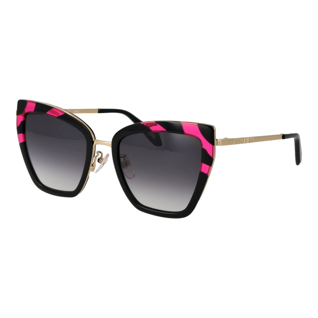 Just Cavalli Square sunglasses, Metal frame, Just Cavalli Sunglasses SJC092 09P2 53 – Burghley & Co (Image 1)
