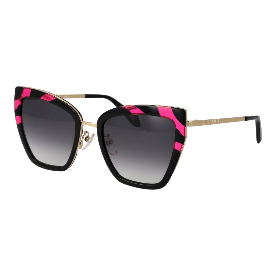 Just Cavalli Square sunglasses, Metal frame, Just Cavalli Sunglasses SJC092 09P2 53 – Burghley & Co (Image 1)