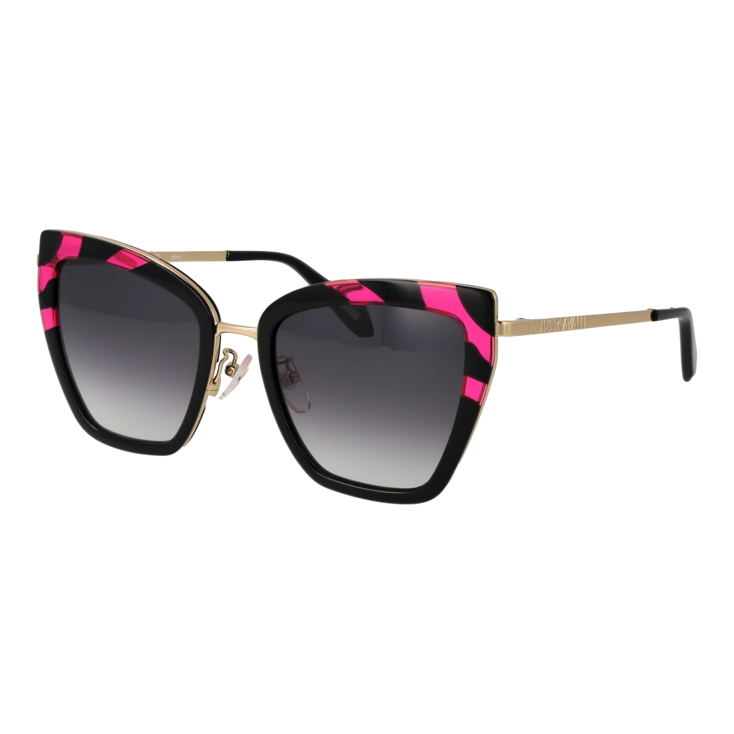 Just Cavalli Square sunglasses, Metal frame, Just Cavalli Sunglasses SJC092 09P2 53 – Burghley & Co (Image 1)