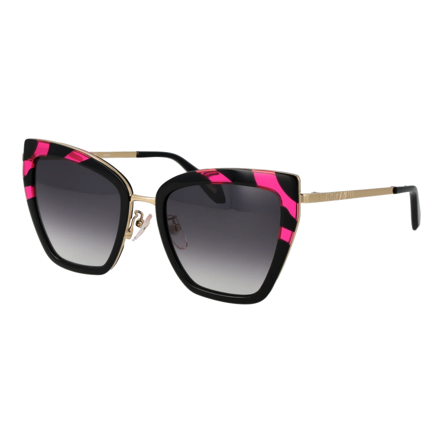 Just Cavalli Square sunglasses, Metal frame, Just Cavalli Sunglasses SJC092 09P2 53 – Burghley & Co (Image 1)