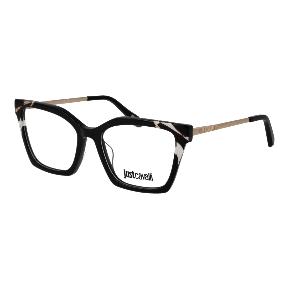 Just Cavalli Cat-eye glasses, Plastic frame, Just Cavalli Optical Frames VJC075 0700 53 – Burghley & Co (Image 1)