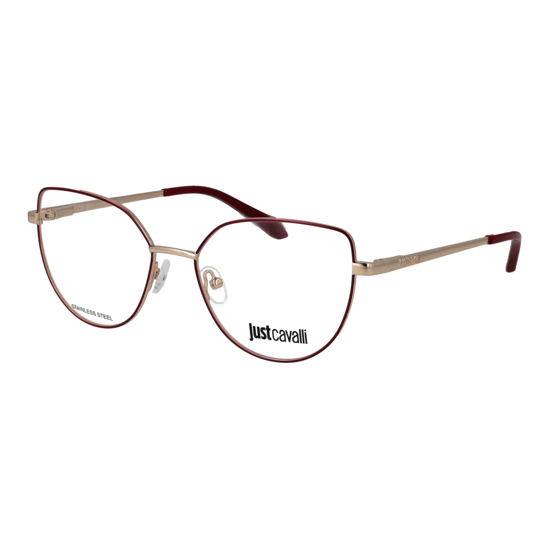 Just Cavalli Cat-eye glasses, Metal frame, Just Cavalli Optical Frames VJC069 0307 54 – Burghley & Co (Image 1)