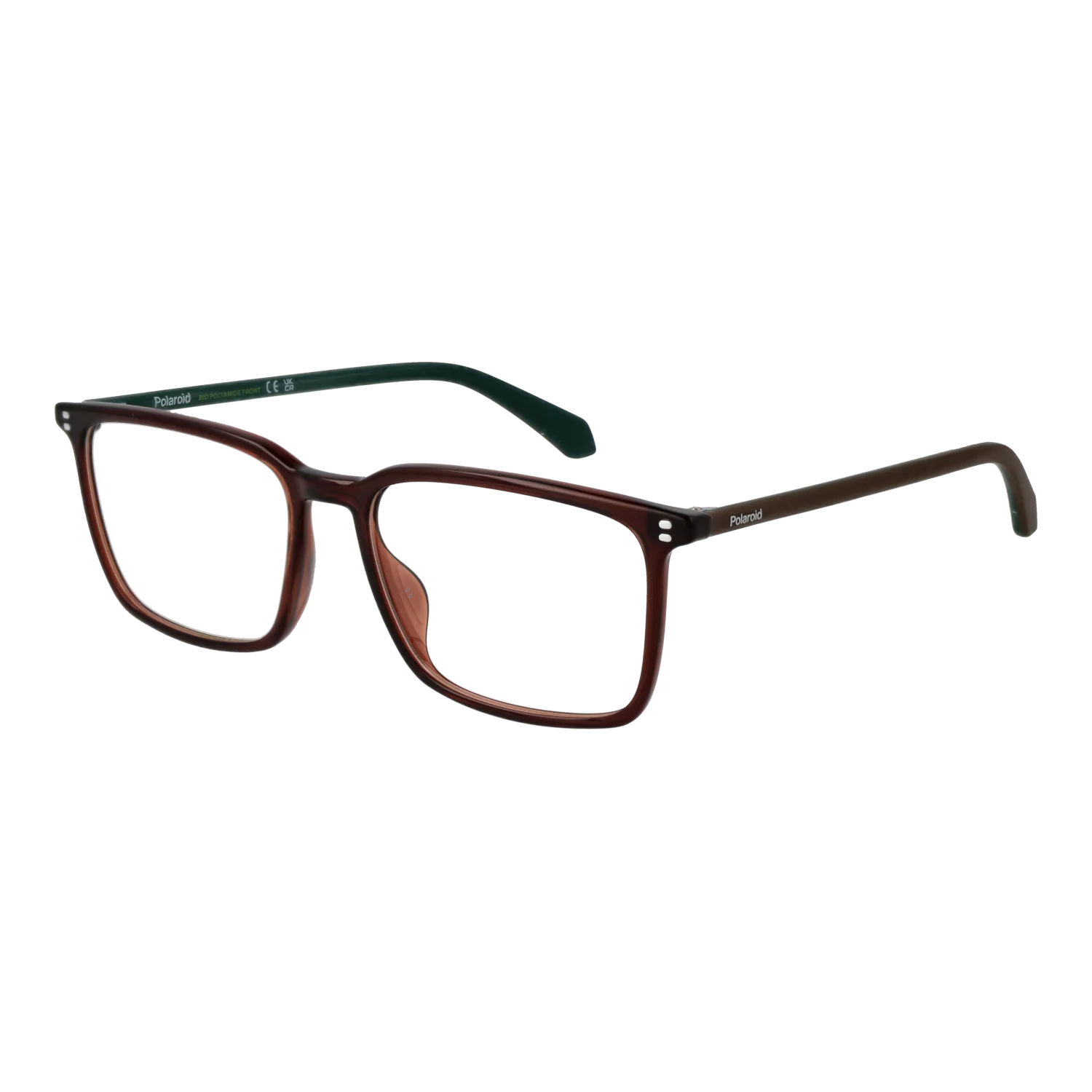 Polaroid Rectangle glasses, Polaroid Optical Frames PLD D615 5409Q16 – Burghley & Co (Image 1)