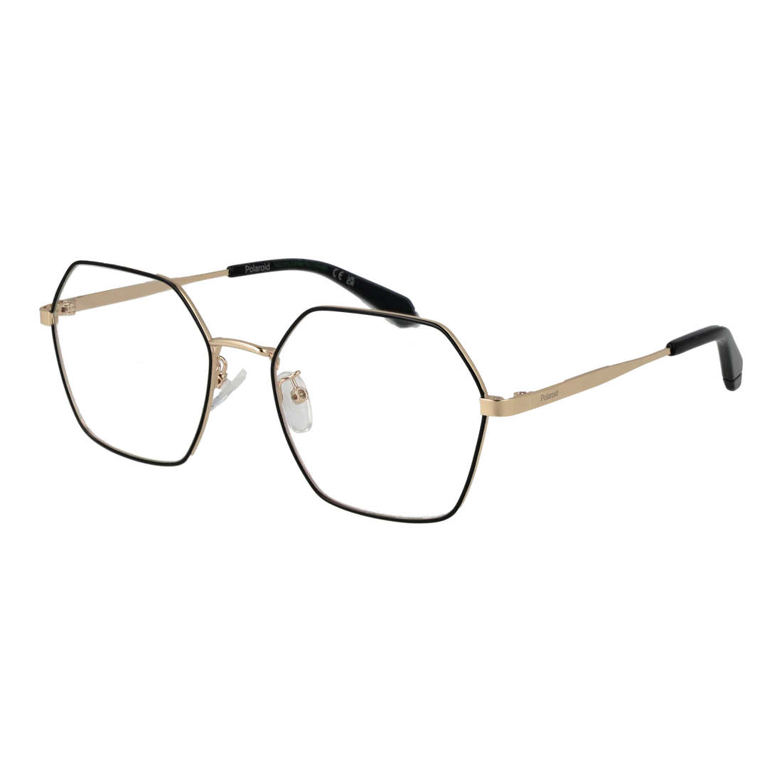 Polaroid Square glasses, Metal frame, Polaroid Optical Frames PLD D612/G 552M218 – Burghley & Co (Image 1)