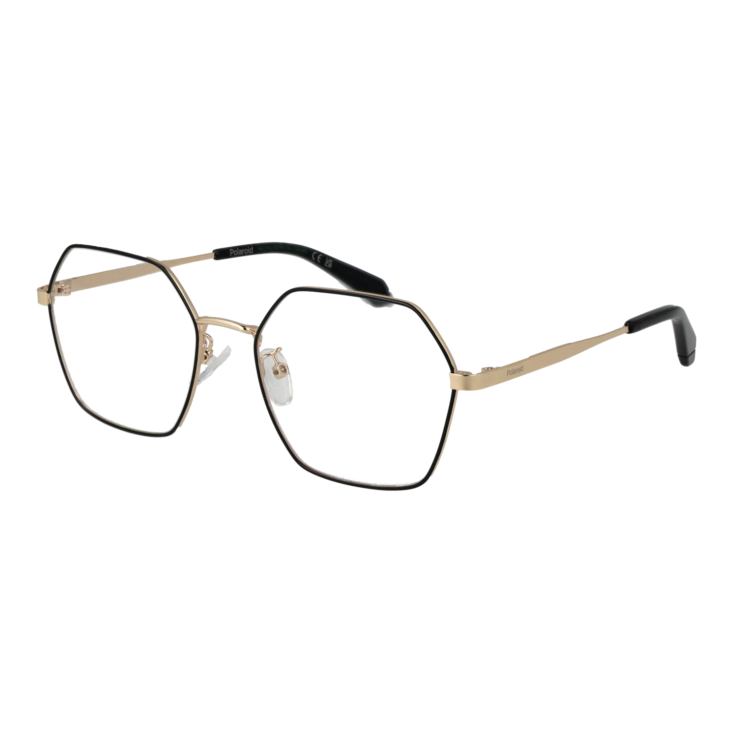 Polaroid Square glasses, Metal frame, Polaroid Optical Frames PLD D612/G 552M218 – Burghley & Co (Image 1)
