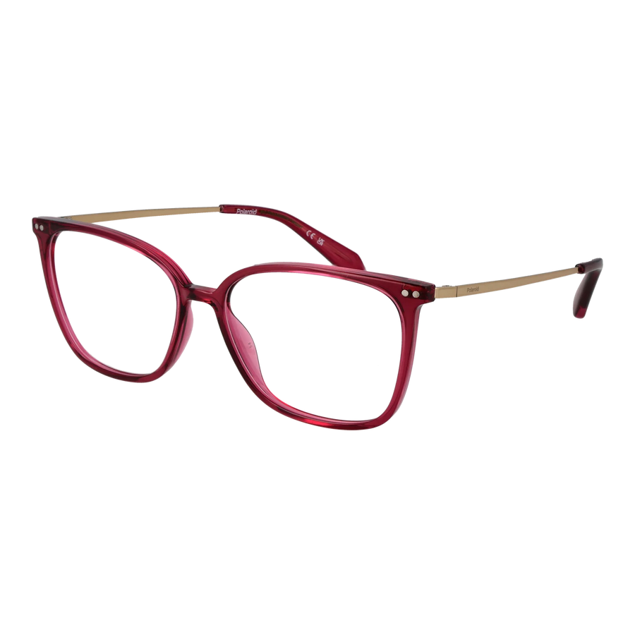 Polaroid Square glasses, Titanium frame, Polaroid Optical Frames PLD D616 558CQ15 Titan – Burghley & Co (Image 1)