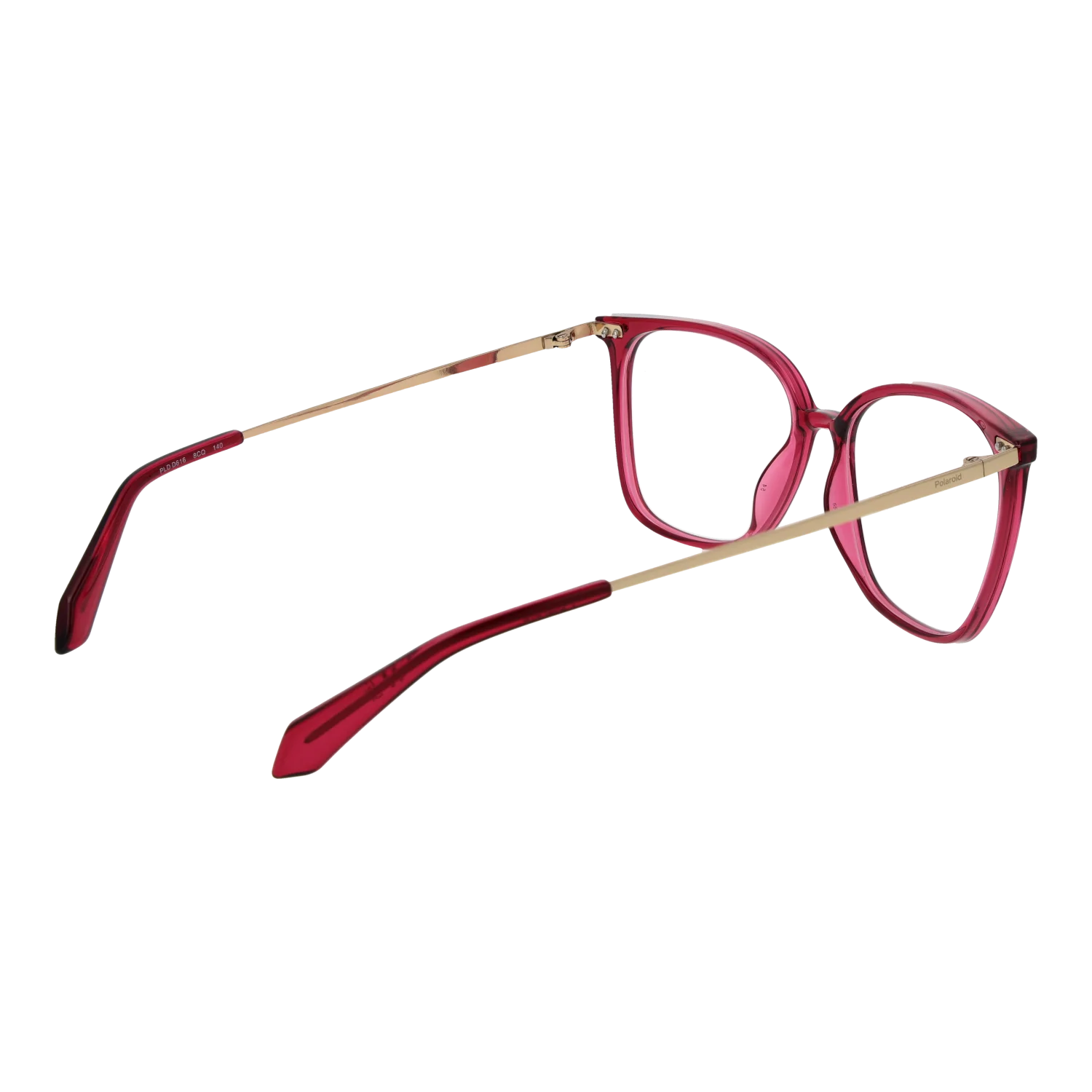 Polaroid Square glasses, Titanium frame, Polaroid Optical Frames PLD D616 558CQ15 Titan – Burghley & Co (Image 3)