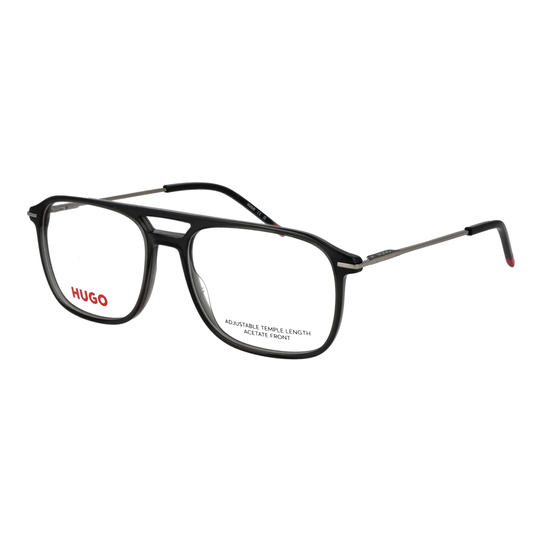 Hugo Rectangle glasses, Acetate frame, Hugo Optical Frames HG 1430 KB717 56 – Burghley & Co (Image 1)