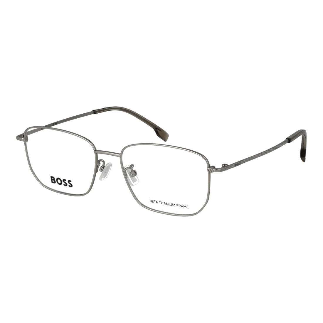 Boss Rectangle glasses, Titanium frame, Boss Optical Frames BOSS 2032/F CTL17 55 – Burghley & Co (Image 1)