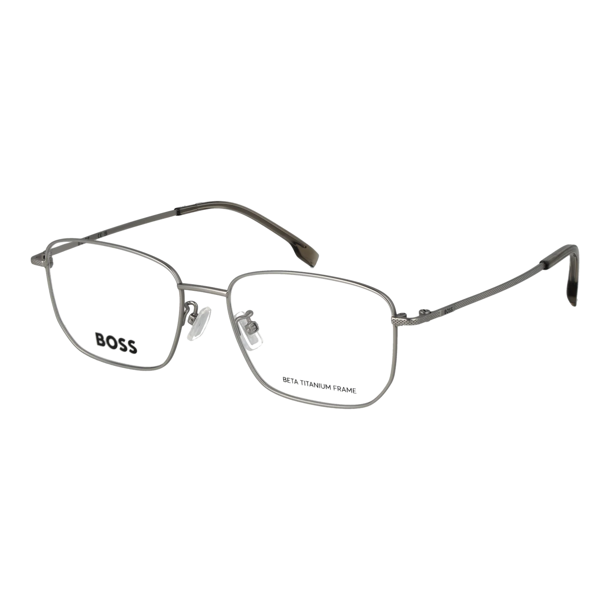 Boss Rectangle glasses, Titanium frame, Boss Optical Frames BOSS 2032/F CTL17 55 – Burghley & Co (Image 1)