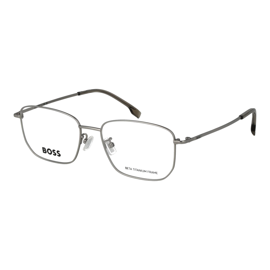 Boss Rectangle glasses, Titanium frame, Boss Optical Frames BOSS 2032/F CTL17 55 – Burghley & Co (Image 1)