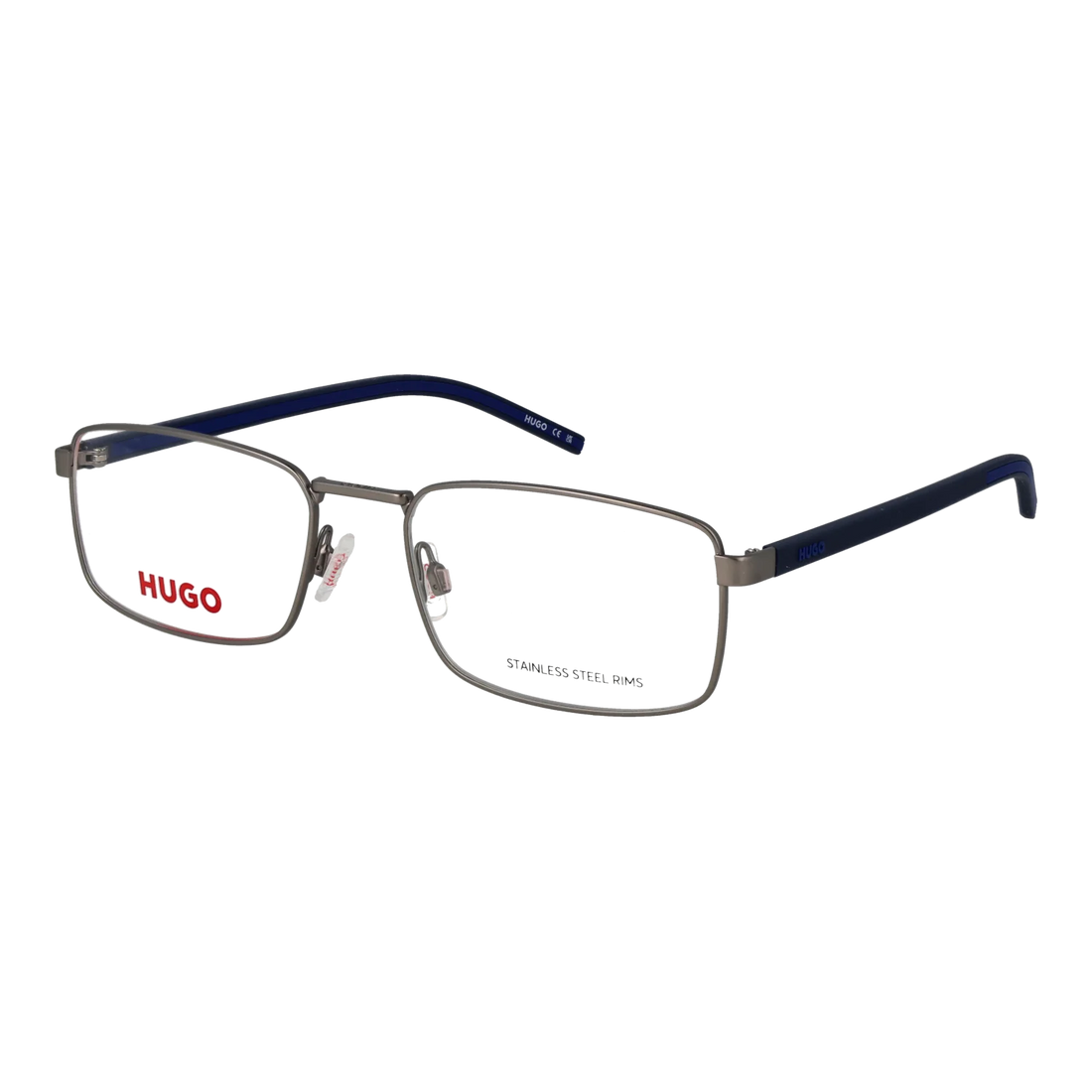Hugo Rectangle glasses, Metal frame, Hugo Optical Frames HG 1435 R8119 56 – Burghley & Co (Image 1)