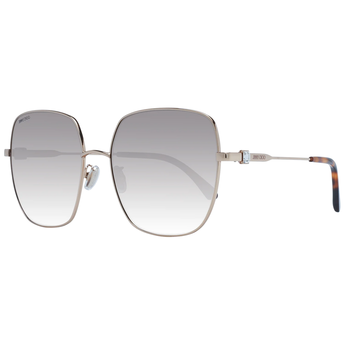 Jimmy Choo Square sunglasses, Metal frame, Jimmy Choo Sunglasses KORI/G/SK 6006JHA – Burghley & Co (Image 1)
