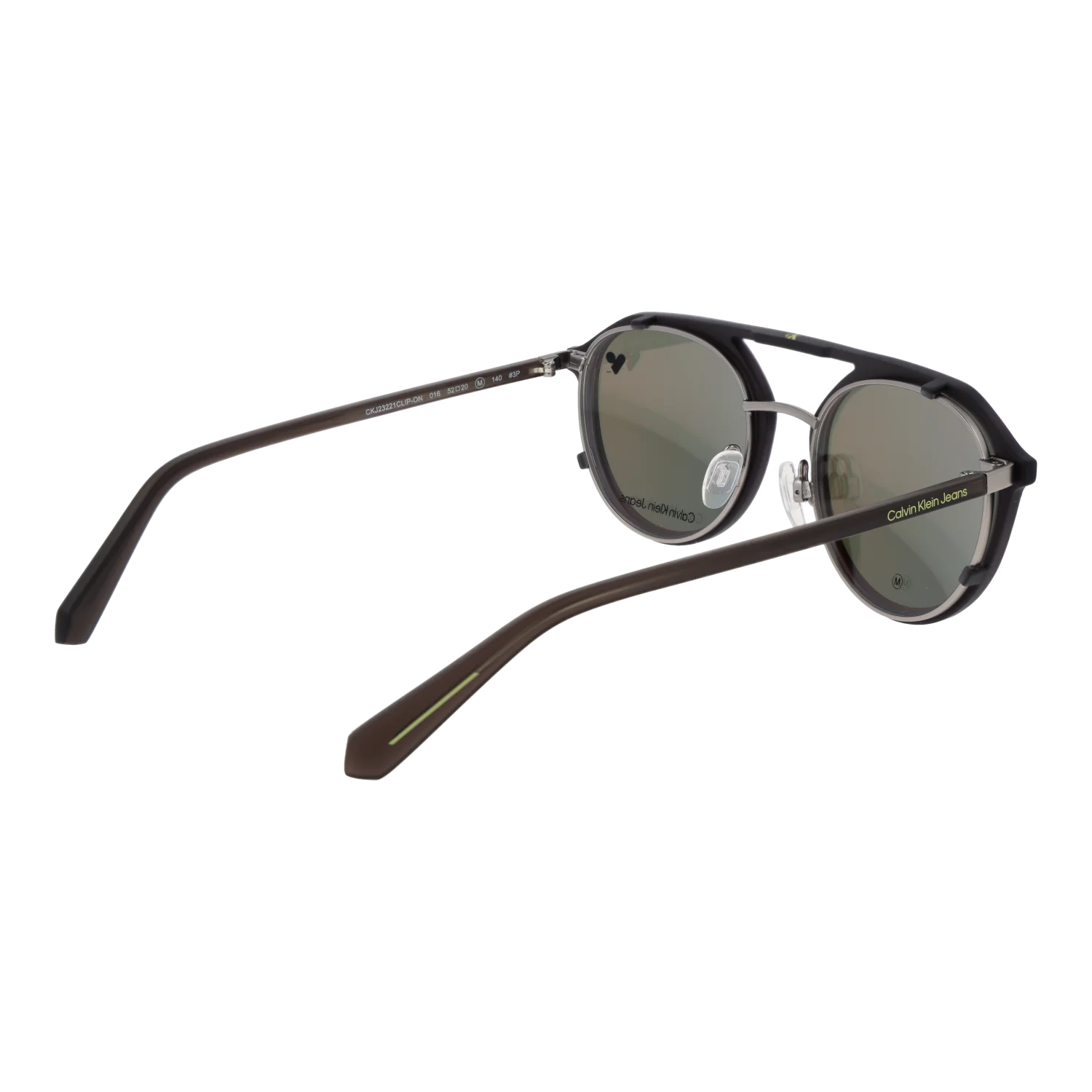 Calvin Klein Jeans sunglasses, Metal frame, Calvin Klein Jeans Frames with Sunglasses-Clips CKJ23221 CLIP-ON 016 52 – Burghley & Co (Image …