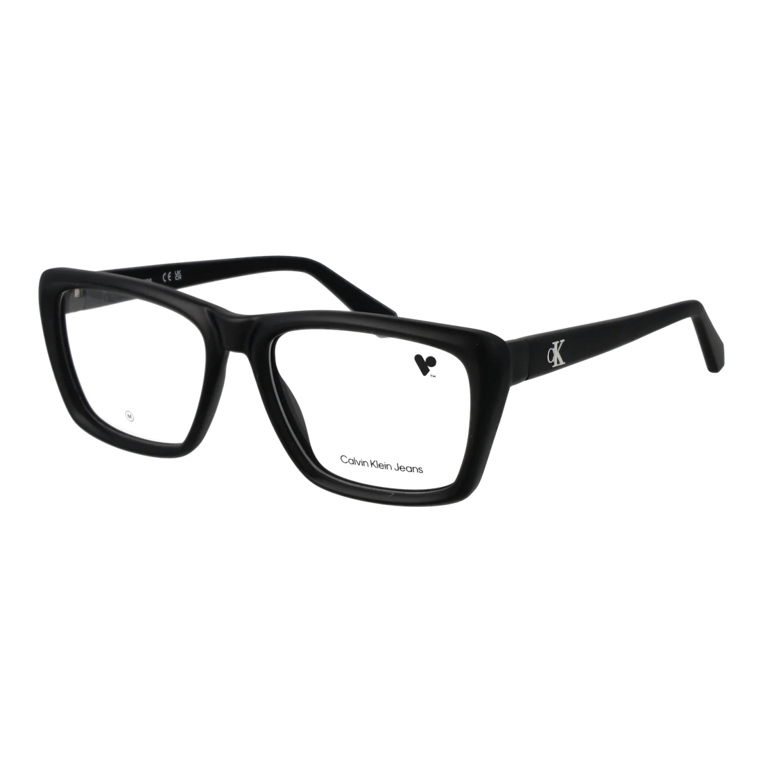 Calvin Klein Jeans Rectangle glasses, Calvin Klein Jeans Optical Frames CKJ24629 001 56 – Burghley & Co (Image 1)