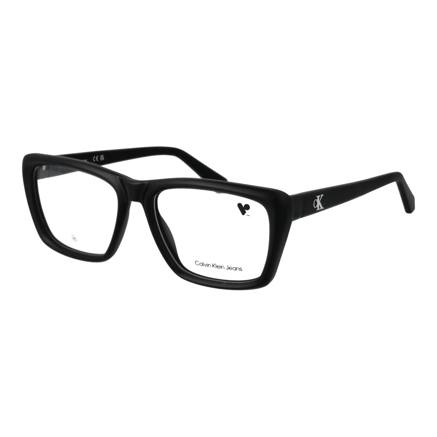 Calvin Klein Jeans Rectangle glasses, Calvin Klein Jeans Optical Frames CKJ24629 001 56 – Burghley & Co (Image 1)
