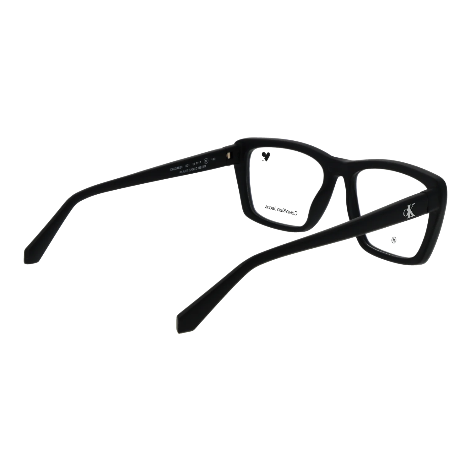 Calvin Klein Jeans Rectangle glasses, Calvin Klein Jeans Optical Frames CKJ24629 001 56 – Burghley & Co (Image 3)