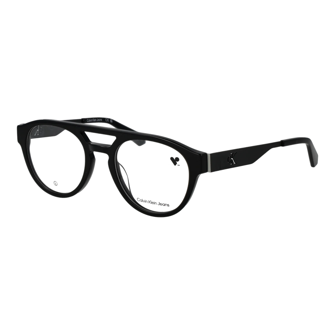 Calvin Klein Jeans Aviator glasses, Acetate frame, Calvin Klein Jeans Optical Frames CKJ24633 001 52 – Burghley & Co (Image 1)