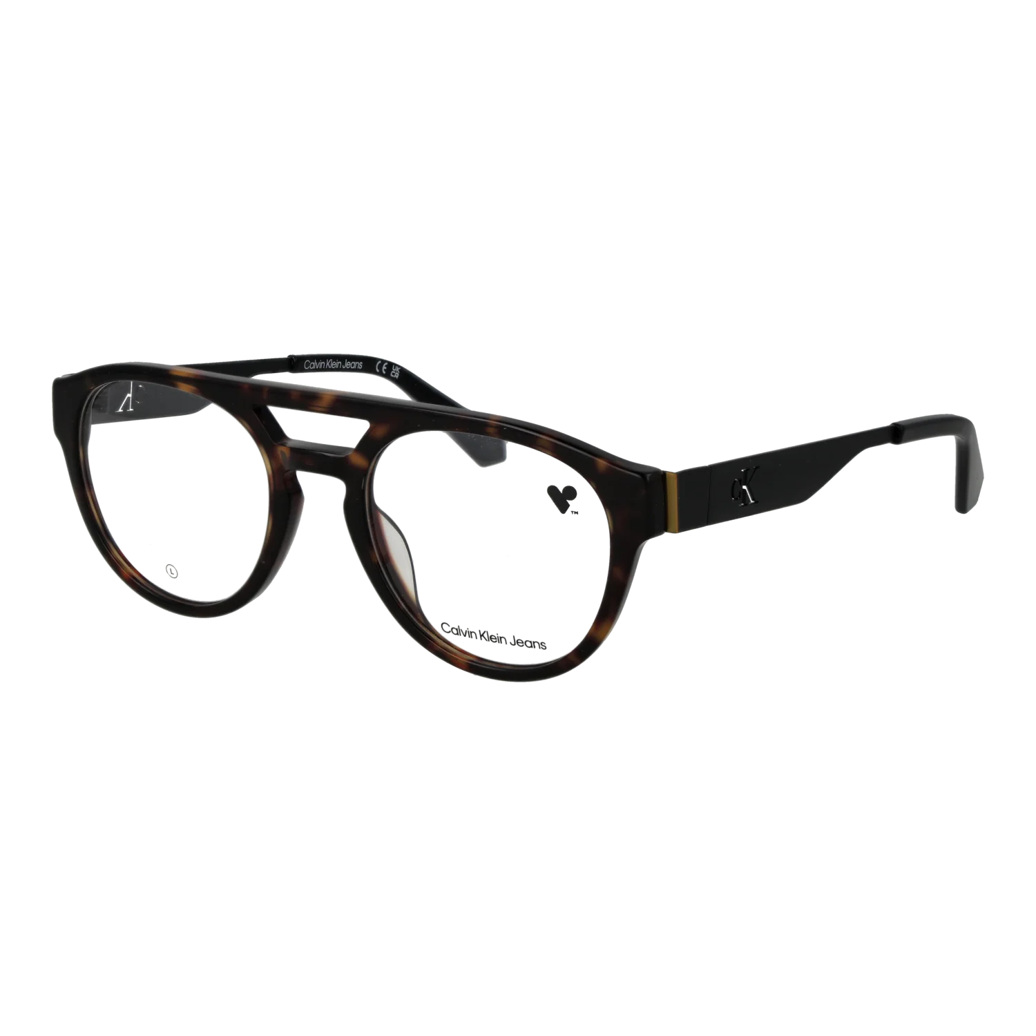 Calvin Klein Jeans Aviator glasses, Acetate frame, Calvin Klein Jeans Optical Frames CKJ24633 242 52 – Burghley & Co (Image 1)