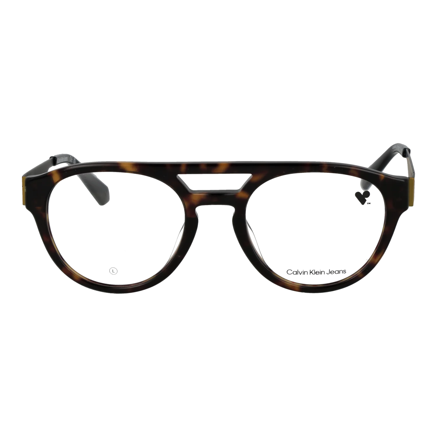 Calvin Klein Jeans Aviator glasses, Acetate frame, Calvin Klein Jeans Optical Frames CKJ24633 242 52 – Burghley & Co (Image 2)