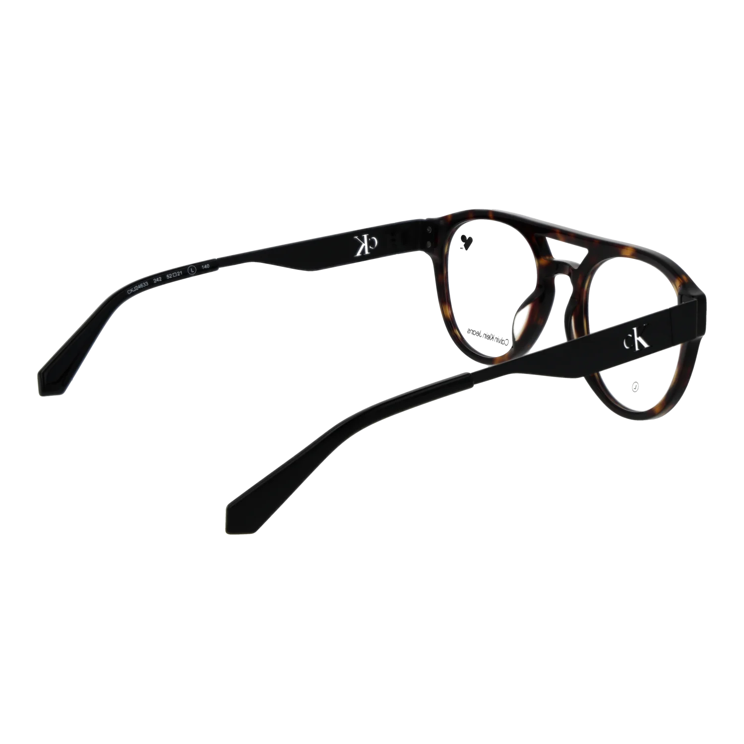 Calvin Klein Jeans Aviator glasses, Acetate frame, Calvin Klein Jeans Optical Frames CKJ24633 242 52 – Burghley & Co (Image 3)