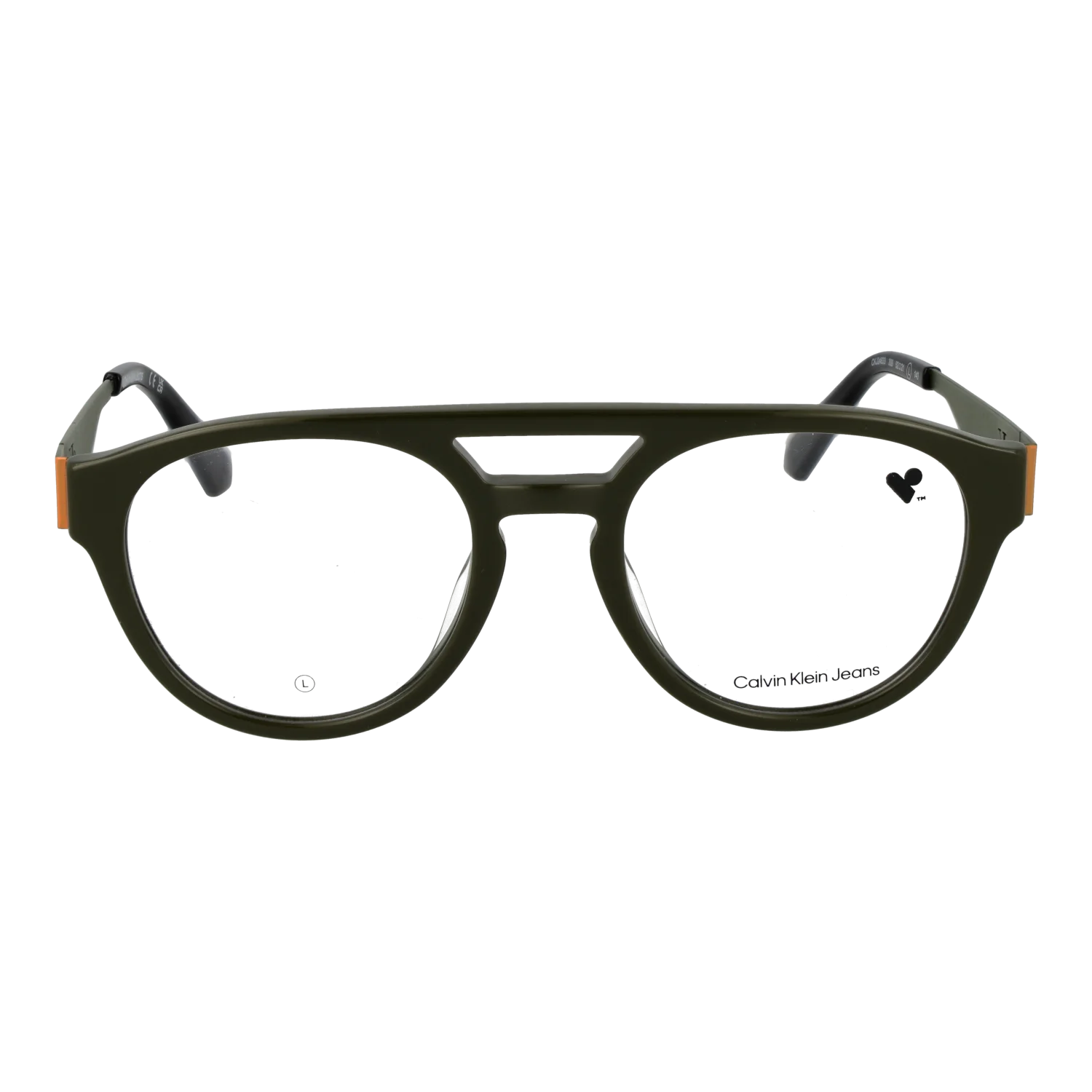 Calvin Klein Jeans Aviator glasses, Acetate frame, Calvin Klein Jeans Optical Frames CKJ24633 309 52 – Burghley & Co (Image 2)