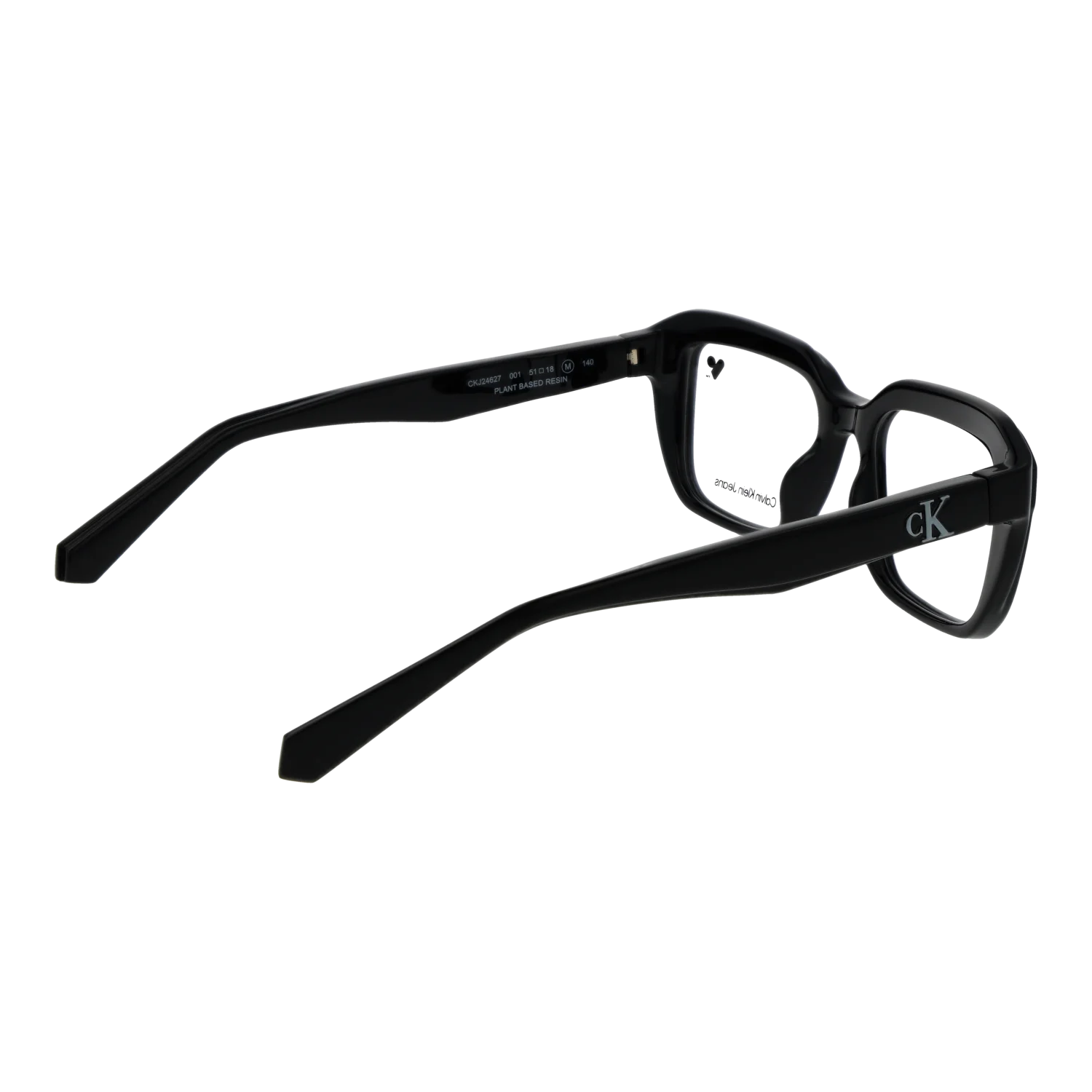 Calvin Klein Jeans Rectangle glasses, Calvin Klein Jeans Optical Frames CKJ24627 001 51 – Burghley & Co (Image 3)