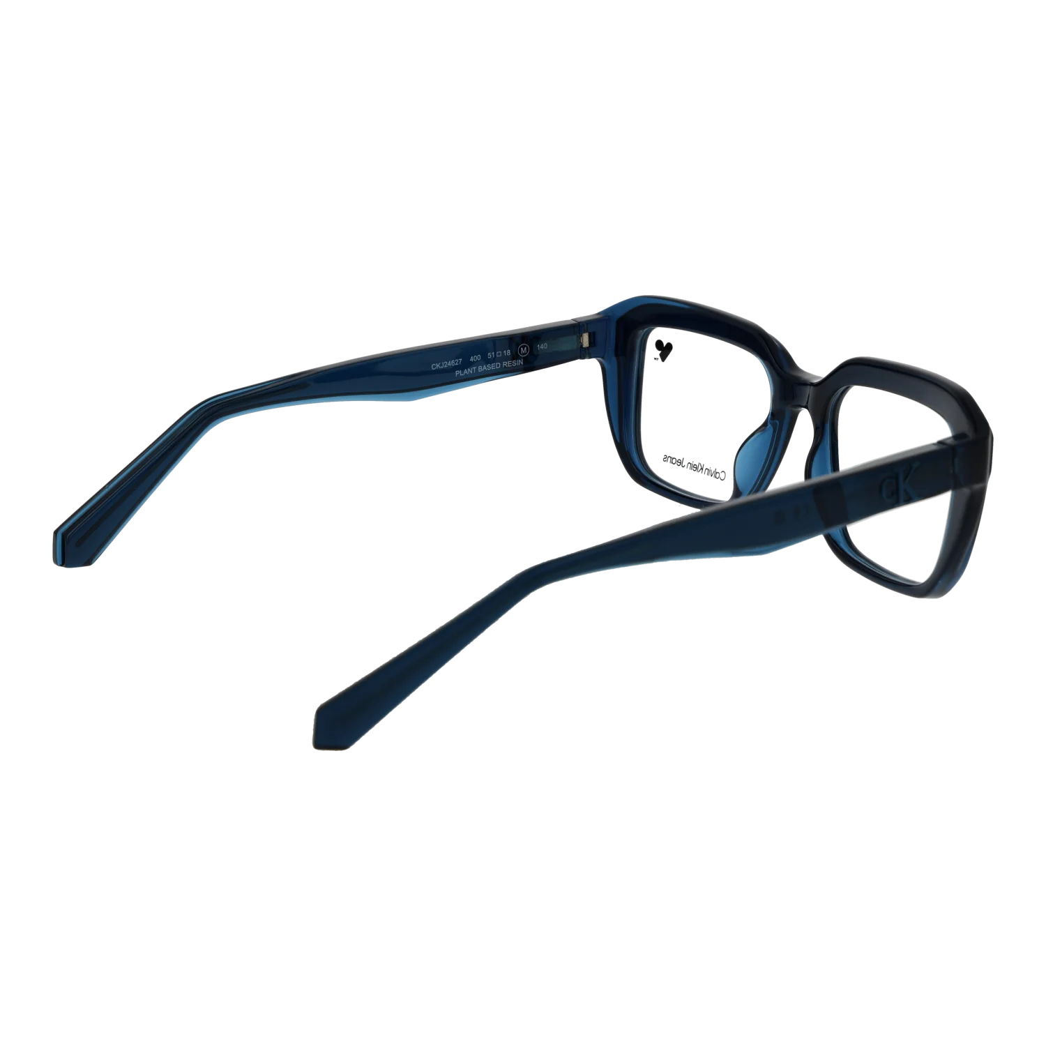 Calvin Klein Jeans Rectangle glasses, Calvin Klein Jeans Optical Frames CKJ24627 400 51 – Burghley & Co (Image 3)