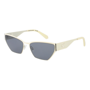 Calvin Klein Jeans Cat-eye sunglasses, Metal frame, Calvin Klein Jeans Sunglasses CKJ24207S 100 58 – Burghley & Co (Image 1)
