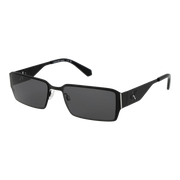 Calvin Klein Jeans Rectangle sunglasses, Metal frame, Calvin Klein Jeans Sunglasses CKJ24206S 001 56 – Burghley & Co (Image 1)