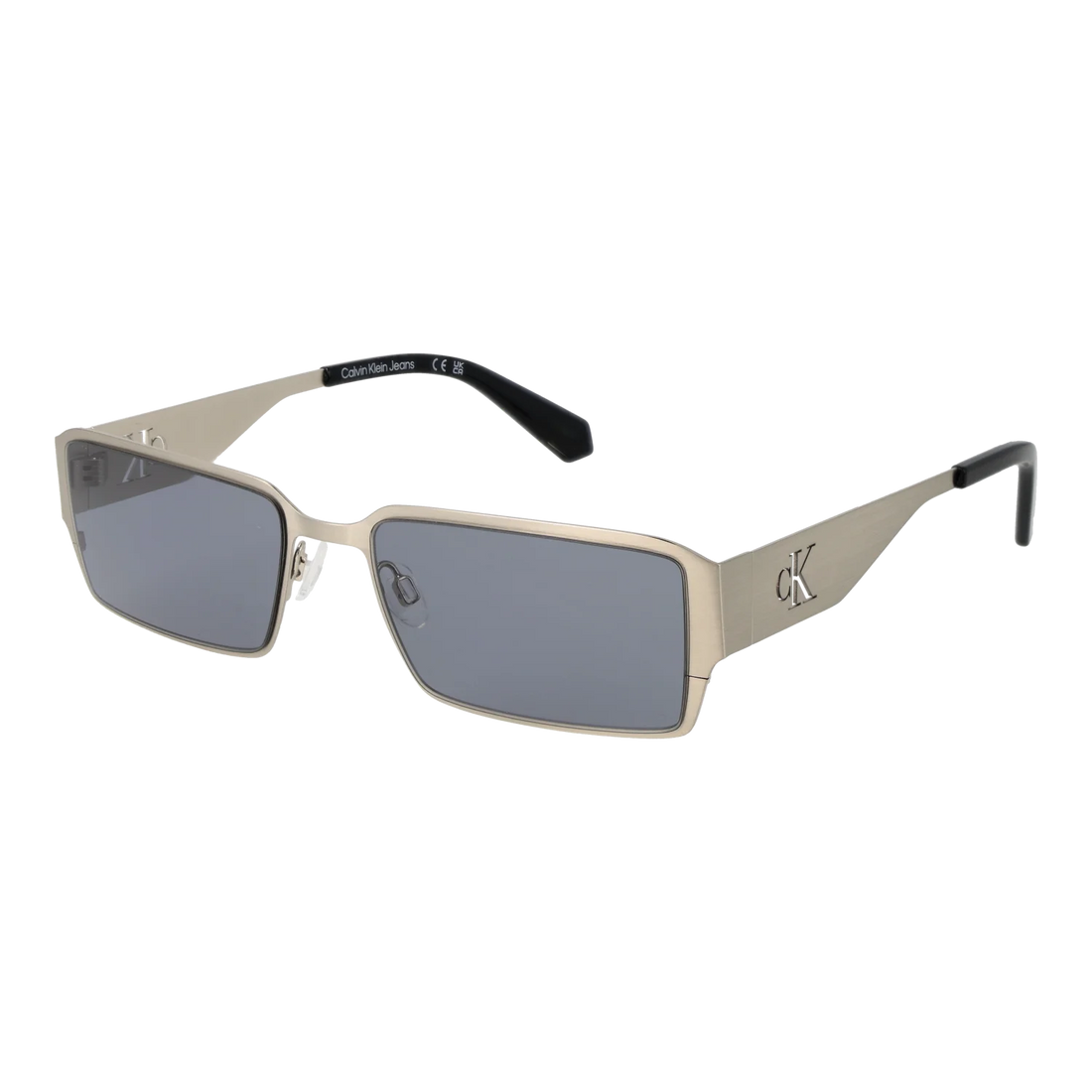Calvin Klein Jeans Rectangle sunglasses, Metal frame, Calvin Klein Jeans Sunglasses CKJ24206S 044 56 – Burghley & Co (Image 1)