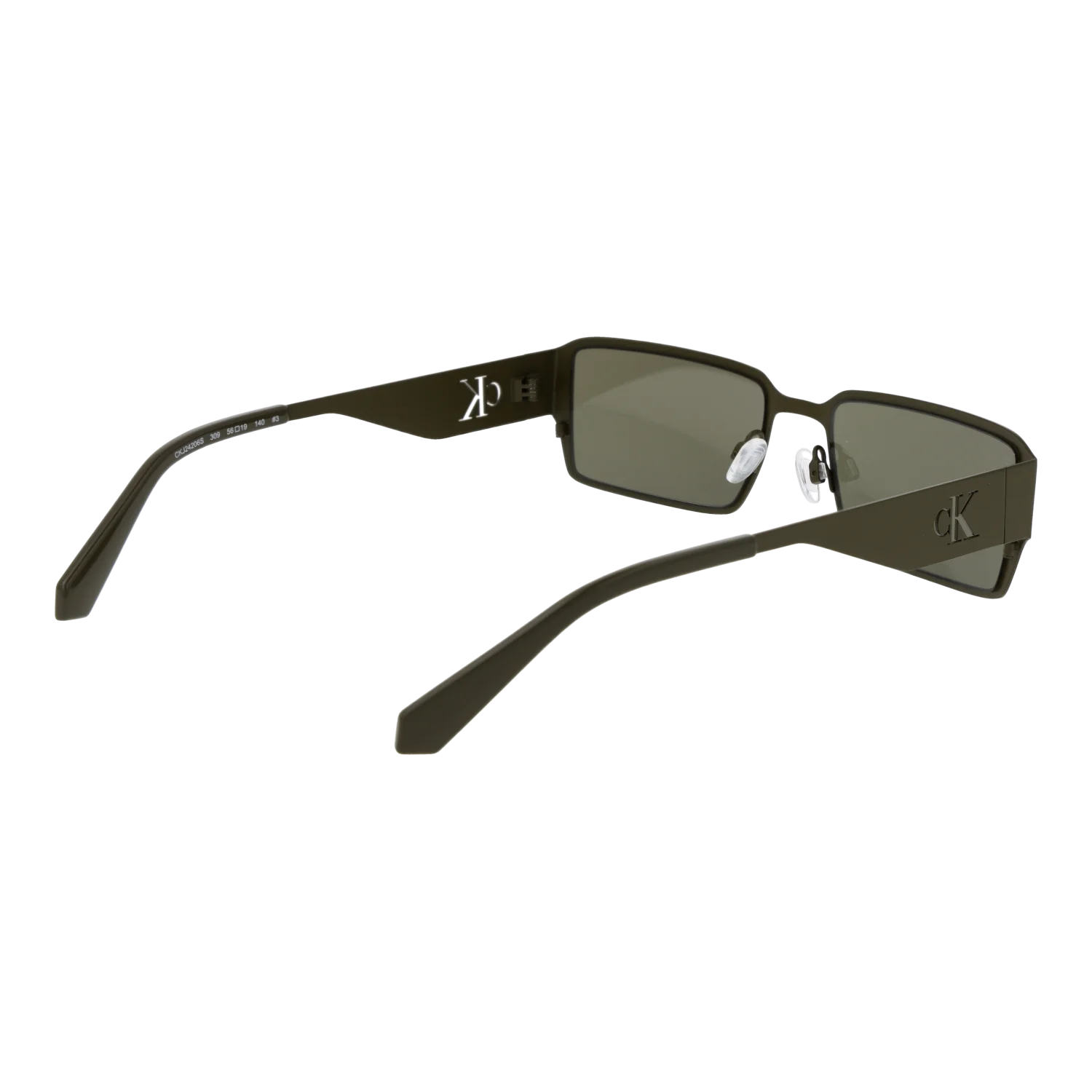 Calvin Klein Jeans Rectangle sunglasses, Metal frame, Calvin Klein Jeans Sunglasses CKJ24206S 309 56 – Burghley & Co (Image 3)