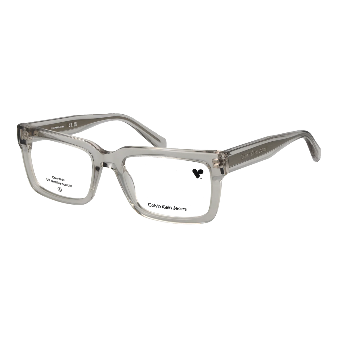 Calvin Klein Jeans Rectangle glasses, Acetate frame, Calvin Klein Jeans Optical Frames CKJ24616 012 53 – Burghley & Co (Image 1)