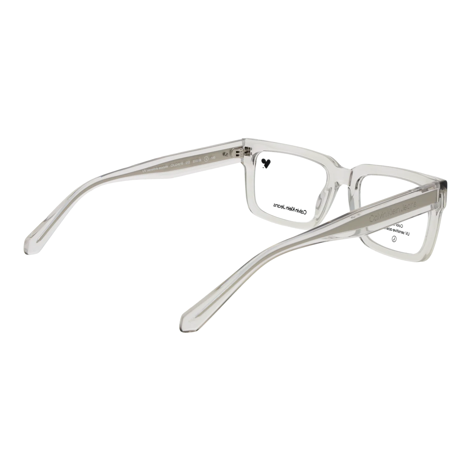 Calvin Klein Jeans Rectangle glasses, Acetate frame, Calvin Klein Jeans Optical Frames CKJ24616 012 53 – Burghley & Co (Image 3)