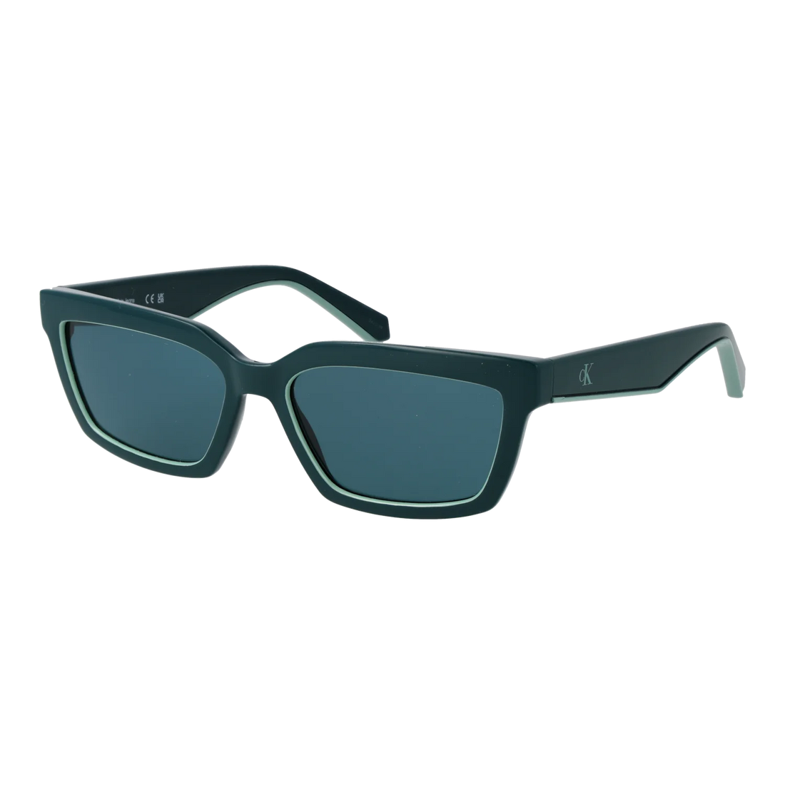 Calvin Klein Jeans Rectangle sunglasses, Calvin Klein Jeans Sunglasses CKJ25604S 432 55 – Burghley & Co (Image 1)