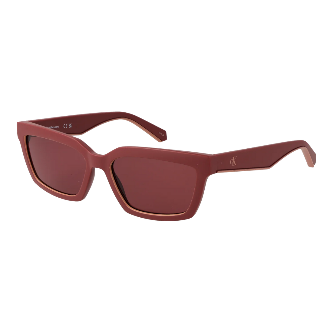 Calvin Klein Jeans Rectangle sunglasses, Calvin Klein Jeans Sunglasses CKJ25604S 600 55 – Burghley & Co (Image 1)