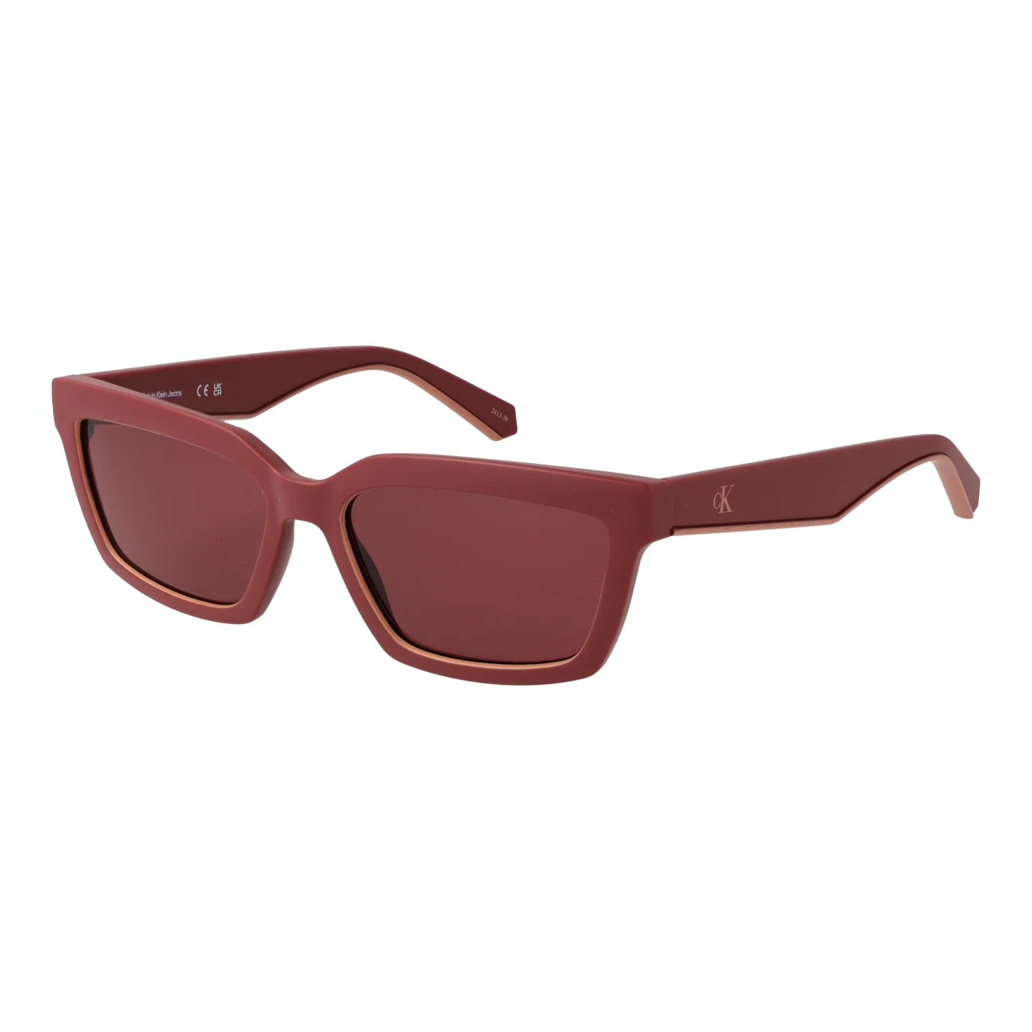 Calvin Klein Jeans Rectangle sunglasses, Calvin Klein Jeans Sunglasses CKJ25604S 600 55 – Burghley & Co (Image 1)