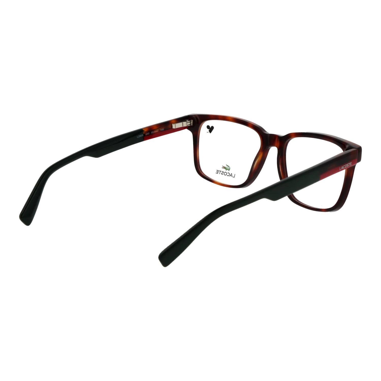 Lacoste Rectangle glasses, Acetate frame, Lacoste Optical Frames L2908 240 55 – Burghley & Co (Image 3)