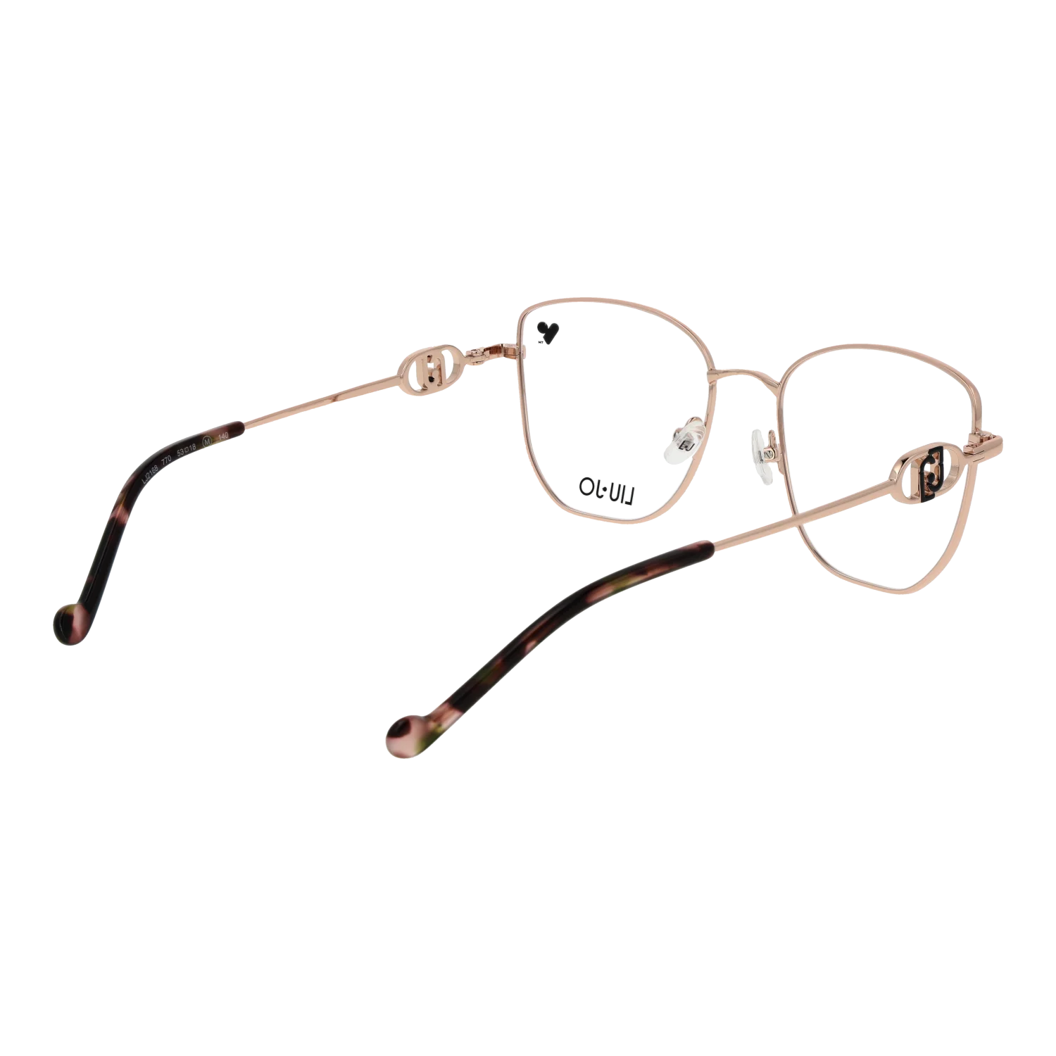 Liu Jo Square glasses in  and , Metal frame, Liu Jo Optical Frames LJ2168 770 53 – Burghley & Co (Image 3)
