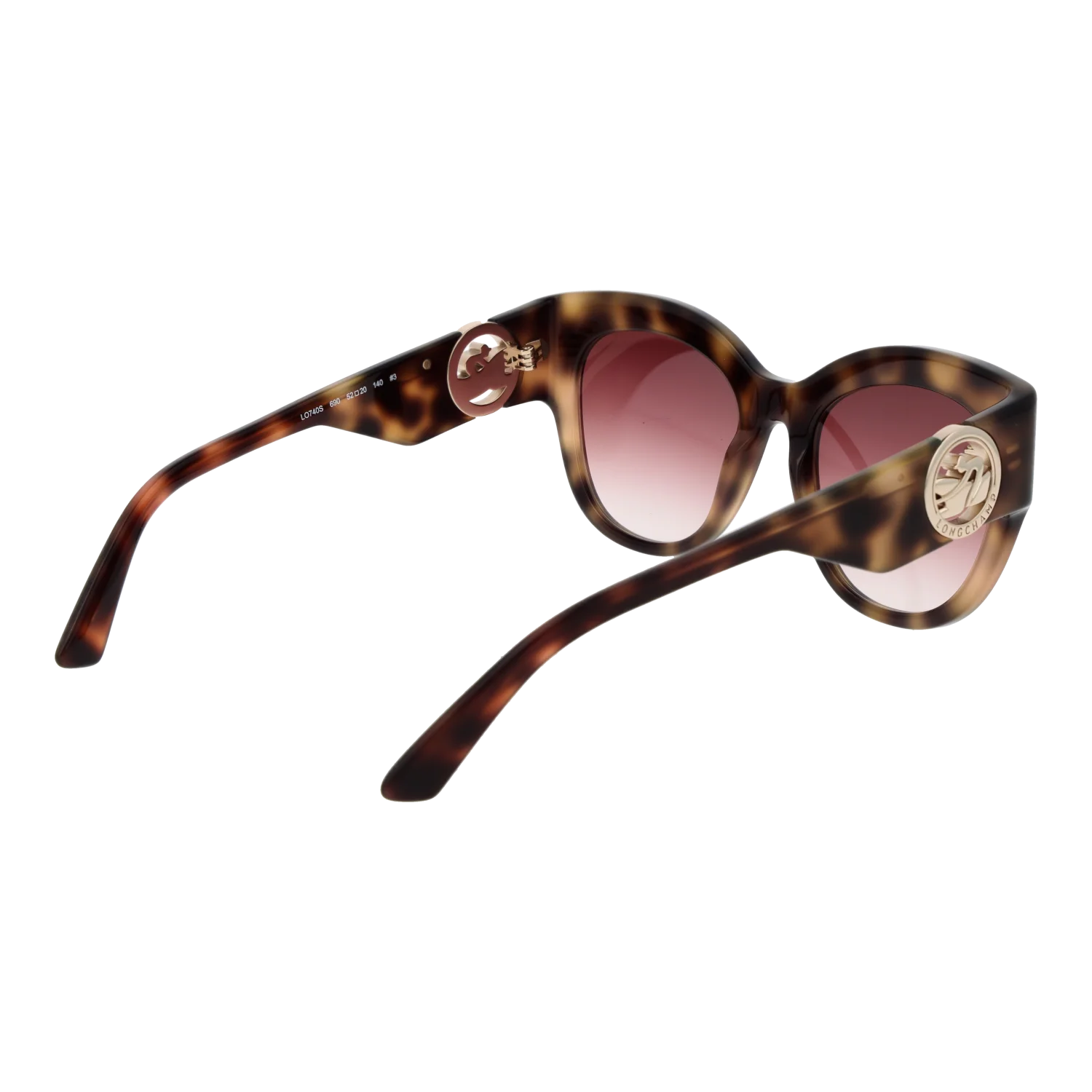 Longchamp sunglasses, Acetate frame, Longchamp Sunglasses LO740S 690 52 – Burghley & Co (Image 3)