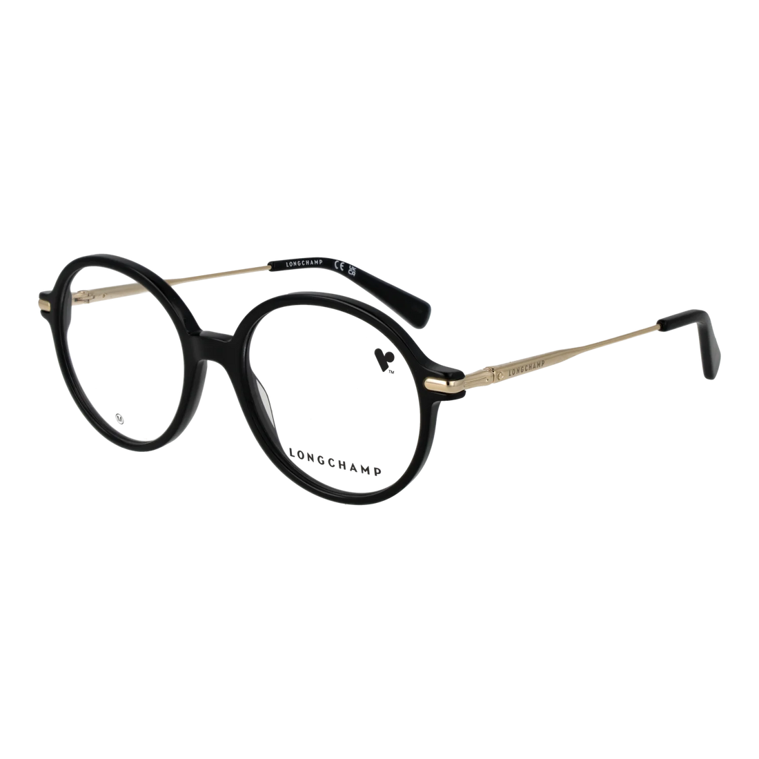 Longchamp Round glasses, Acetate frame, Longchamp Optical Frames LO2736 001 50 – Burghley & Co (Image 1)