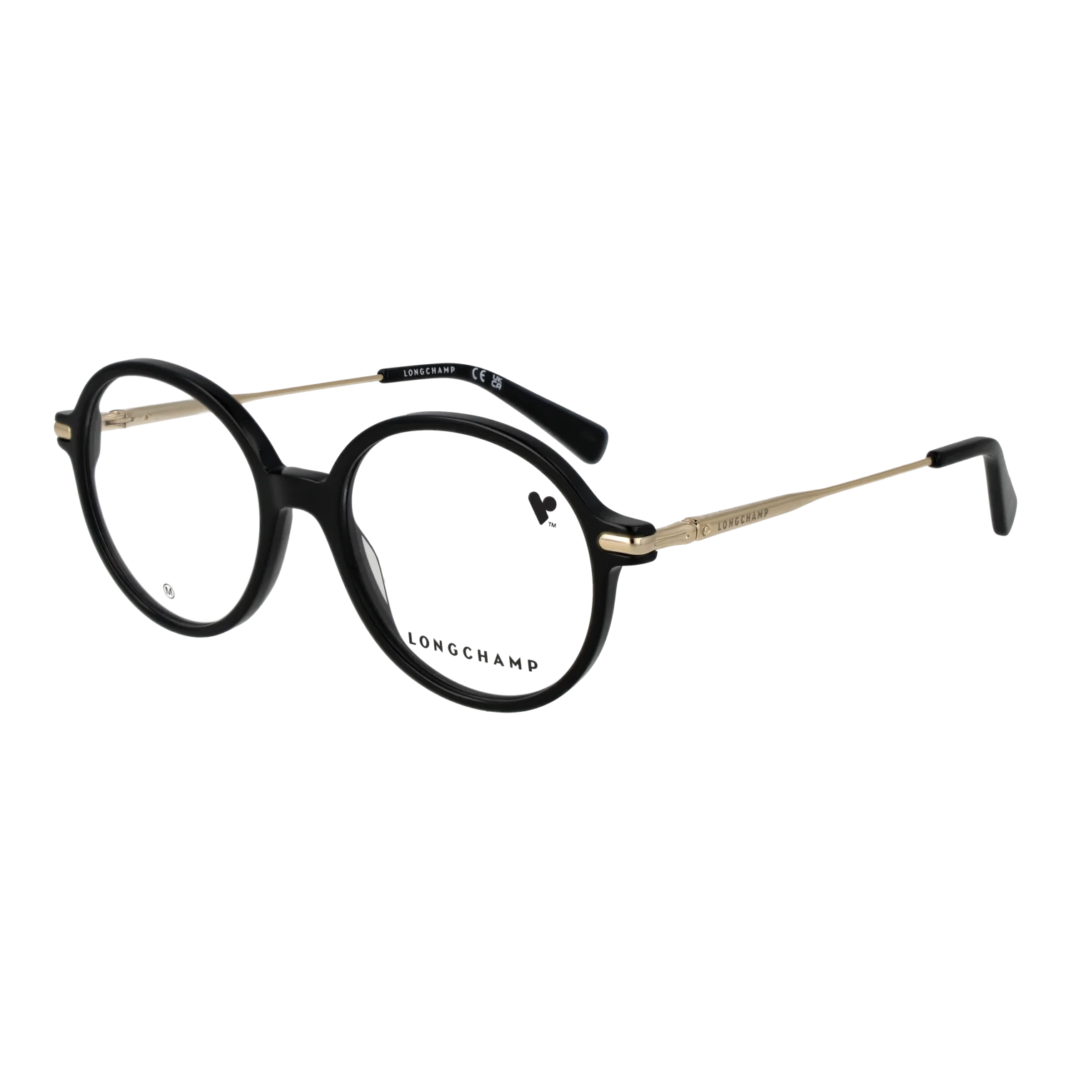 Longchamp Round glasses, Acetate frame, Longchamp Optical Frames LO2736 001 50 – Burghley & Co (Image 1)