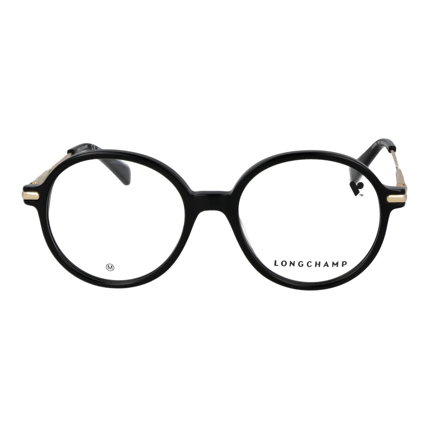 Longchamp Round glasses, Acetate frame, Longchamp Optical Frames LO2736 001 50 – Burghley & Co (Image 2)