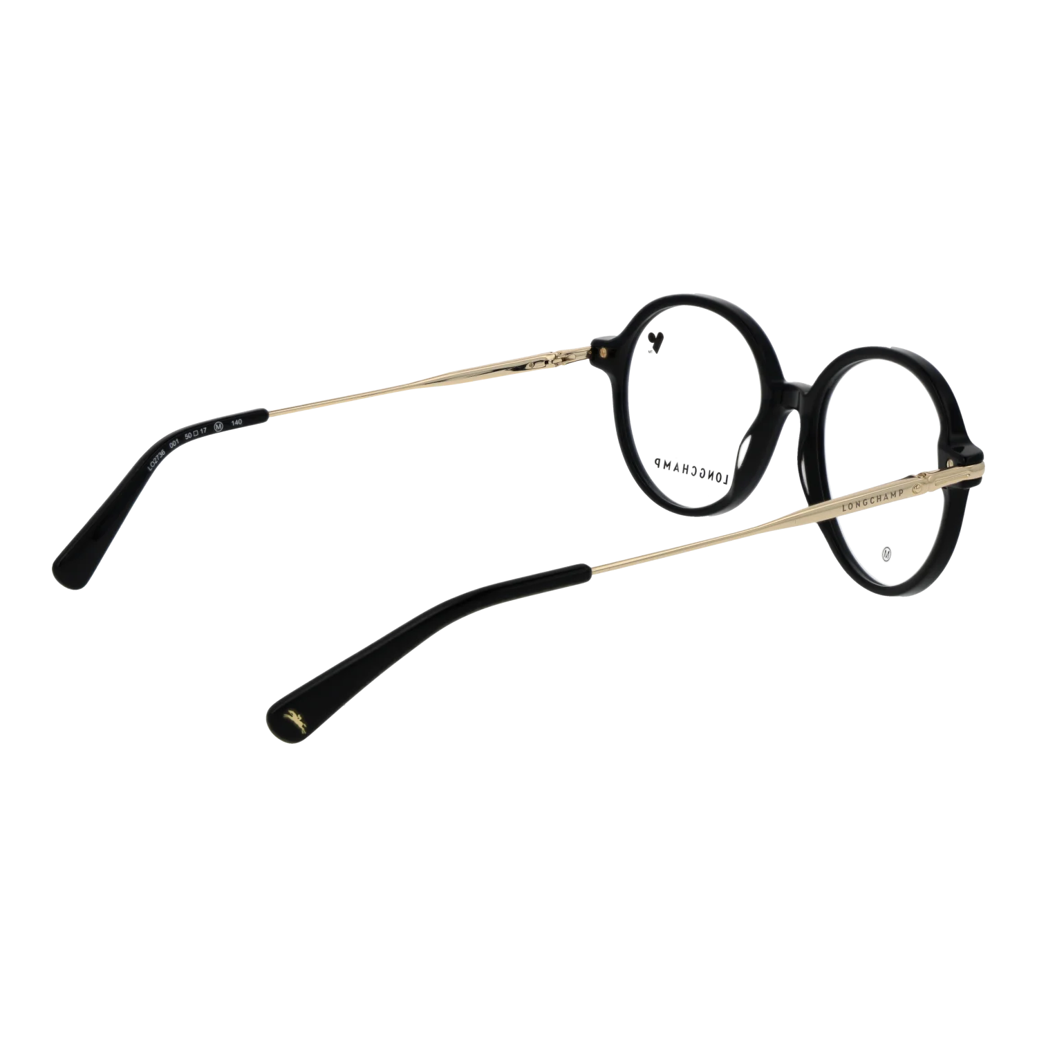 Longchamp Round glasses, Acetate frame, Longchamp Optical Frames LO2736 001 50 – Burghley & Co (Image 3)