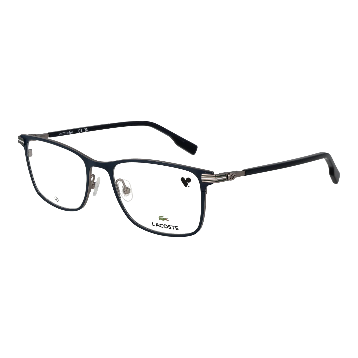 Lacoste Rectangle glasses, Metal frame, Lacoste Optical Frames L2300 424 54 – Burghley & Co (Image 1)