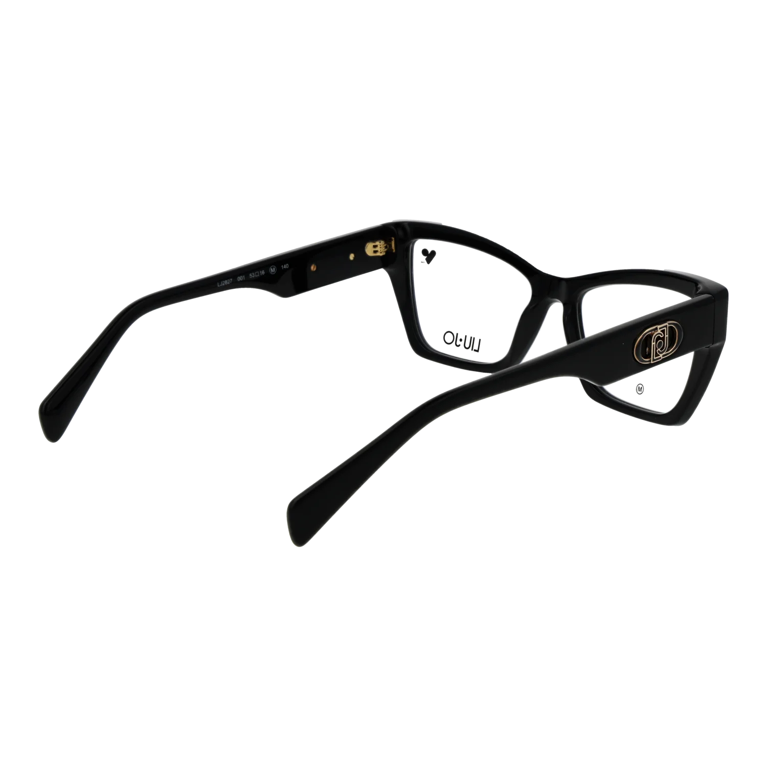 Liu Jo Rectangle glasses, Acetate frame, Liu Jo Optical Frames LJ2827 001 53 – Burghley & Co (Image 3)